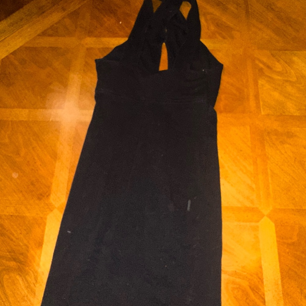 Elegant Black Cutout Dress